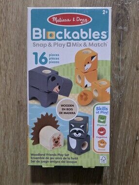Melissa & Doug Blockables™ Woodland Friends Snap And Play